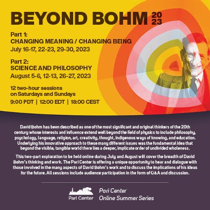 Beyond Bohm 2023